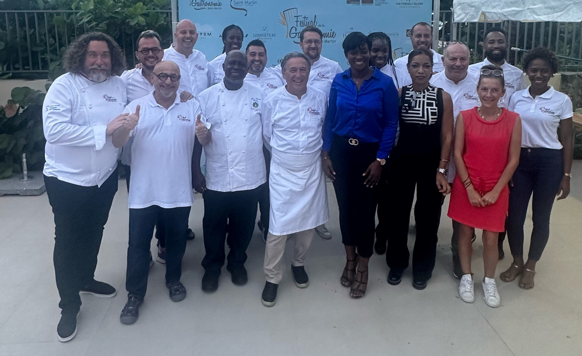 Photo des chefs de l'évènement Festival Gastronomique de Saint-Martin, édition 2023.